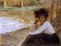 Pologne, Dame dans le Parc