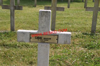 CABAL Boleslaw
Décès 17.10.1942 Mulhouse (68)
Inhumation 11.05.1966 - Tombe 193
Armée Polonaise
copyright Frania 

