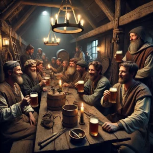 Les cordonniers boivent de la bière