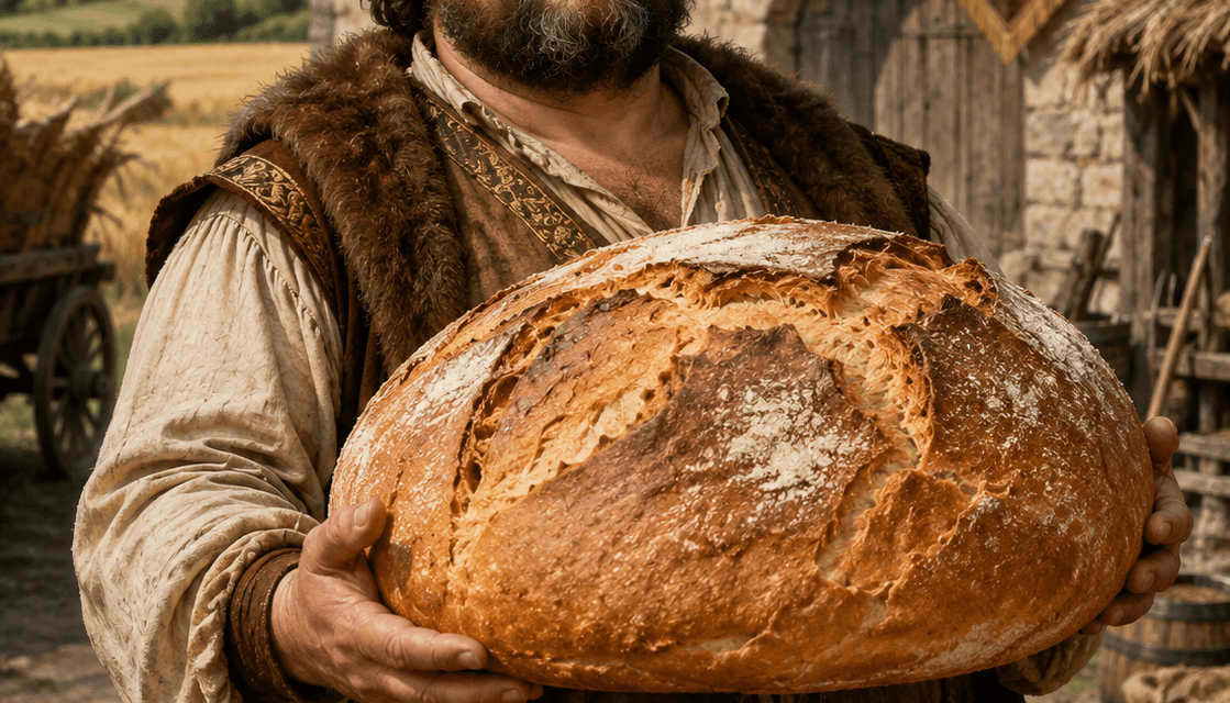 Une miche de pain transformée en pierre
